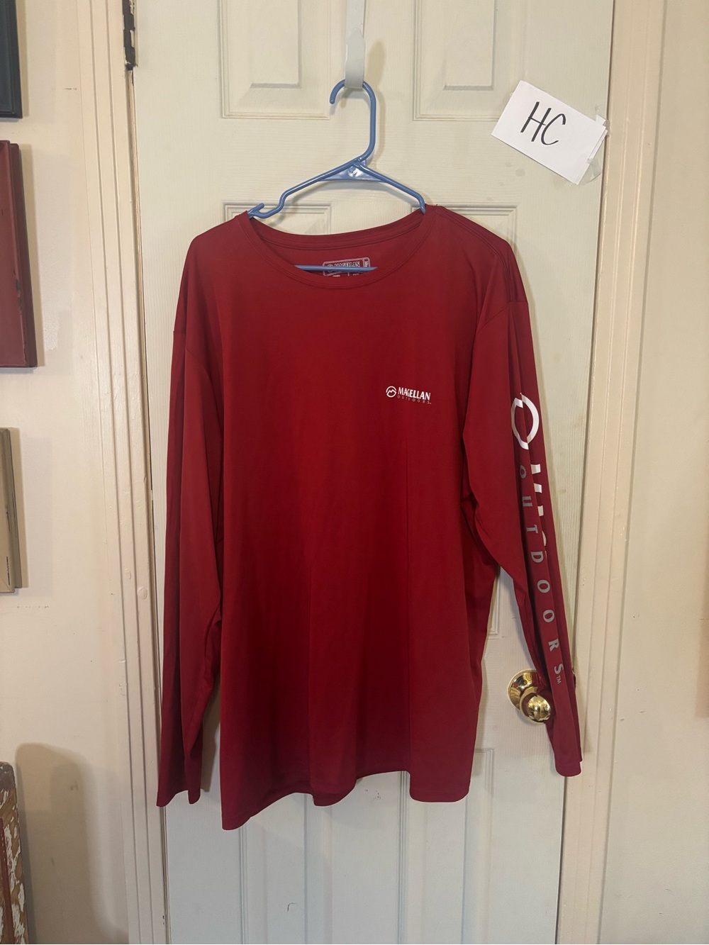 Magellan Outdoors Men's Long Sleeve Performance Tee - Maroon